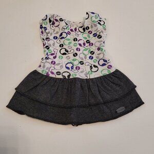 American Girl Doll  Z‎ Yang Sightseeing Outfit Dress Only Headphone Print